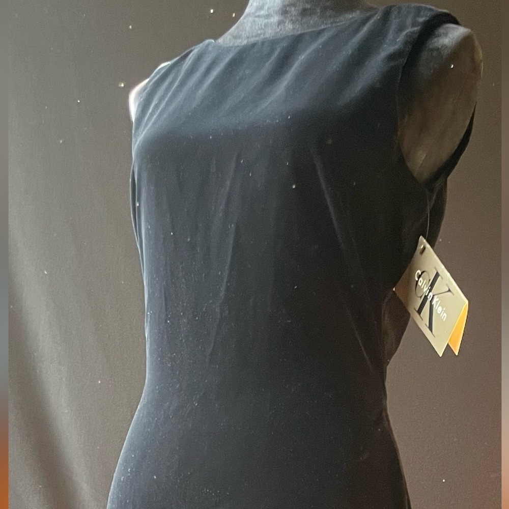 Ck black velvet dress